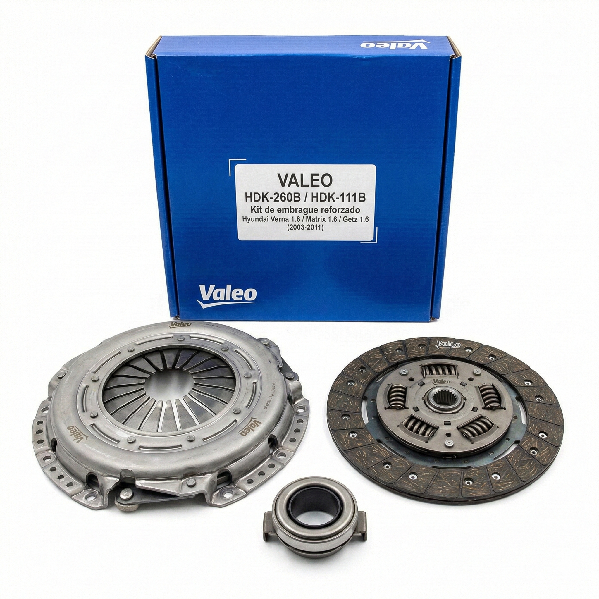 Kit de Embrague VALEO para Hyundai Verna 1.6 / Matrix 1.6 / Getz 1.6 (2003–2011)