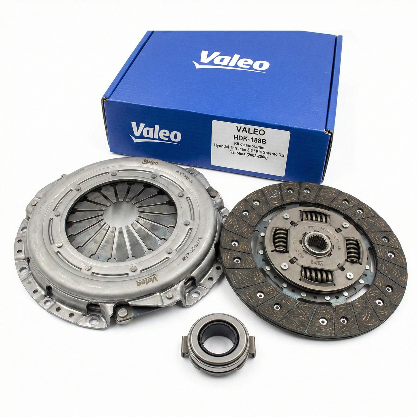 Kit de Embrague VALEO para Hyundai Terracan 3.5 Gasolina / Kia Sorento 3.5 Gasolina (2002–2006)