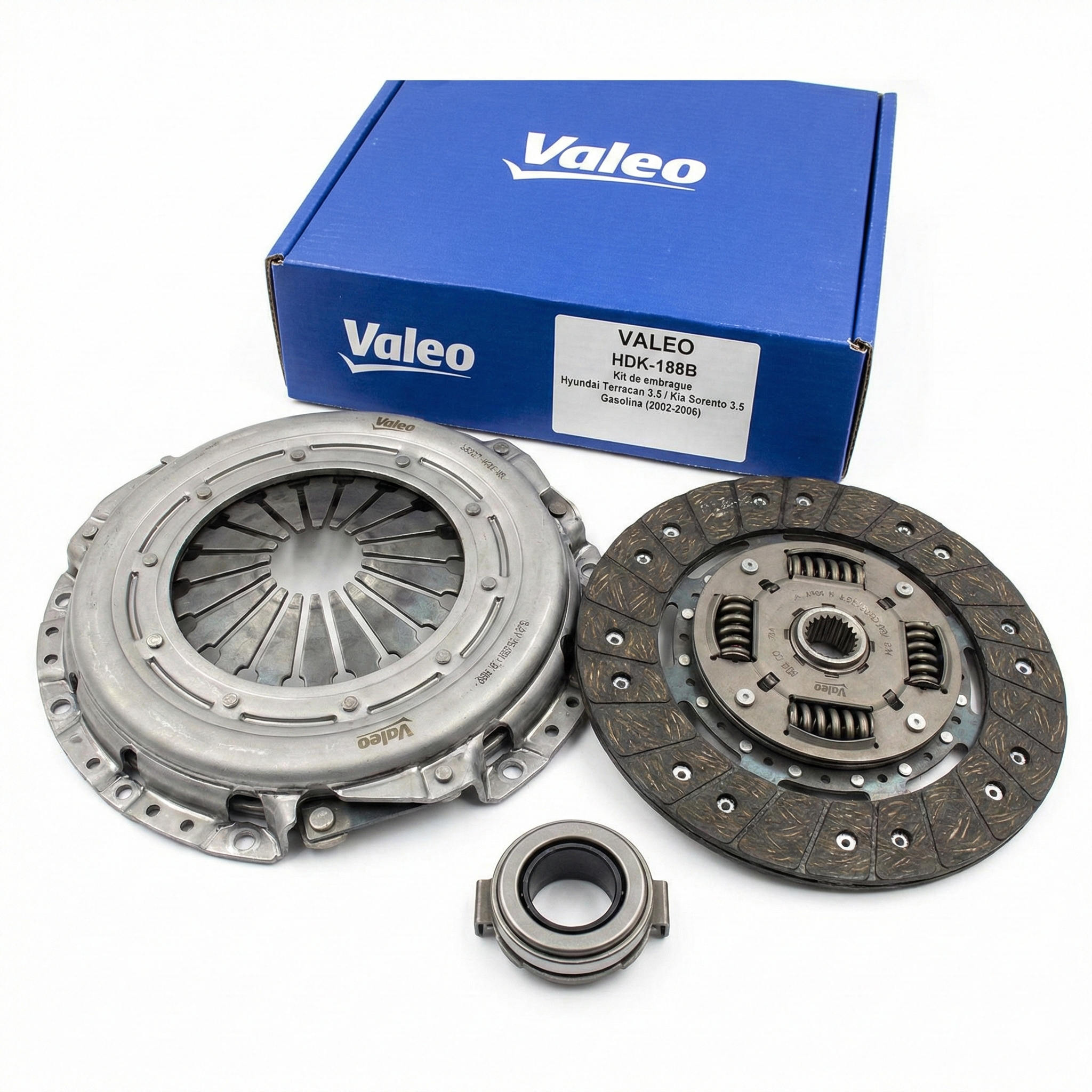 Kit de Embrague VALEO para Hyundai Terracan 3.5 Gasolina / Kia Sorento 3.5 Gasolina (2002–2006)