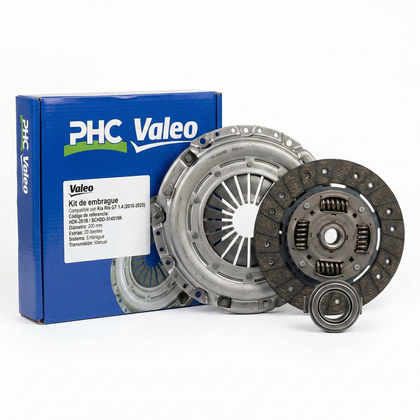 Kit de Embrague VALEO para Kia Rio GT 1.4 (2018 en adelante)