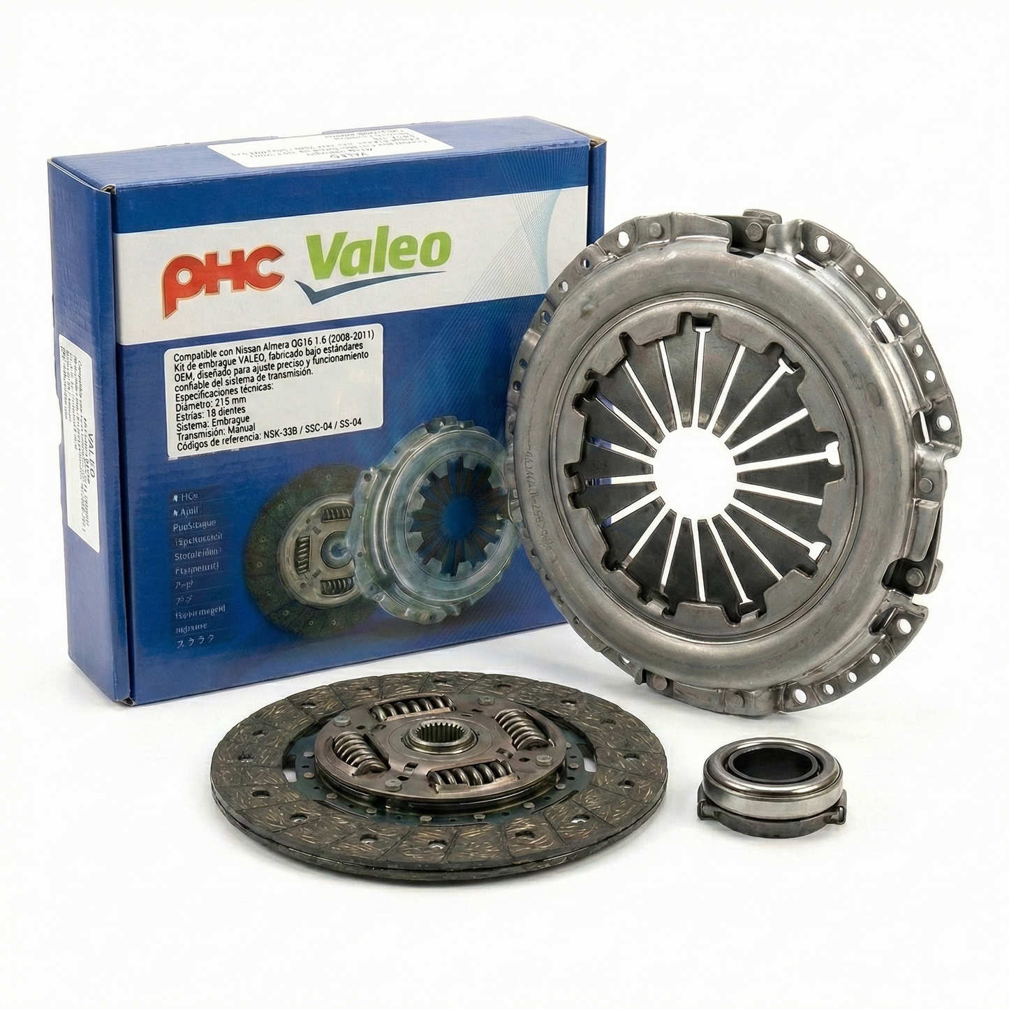 Kit de Embrague VALEO para Nissan Almera QG16 1.6 (2008–2011)
